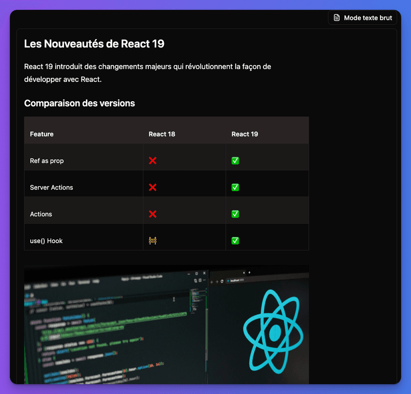 Blog markdown editor with preview